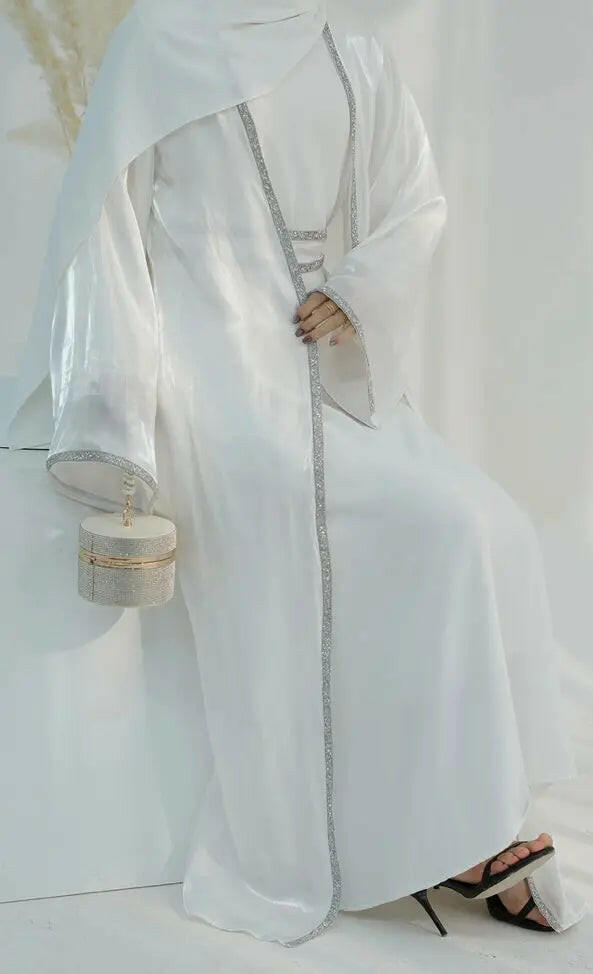 NOOR WHITE ABAYA ONLINE