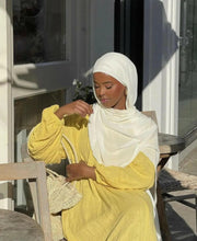 YELLOW ELEGANCE ABAYA ONLINE