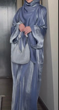 SHINY GREY ABAYA ONLINE