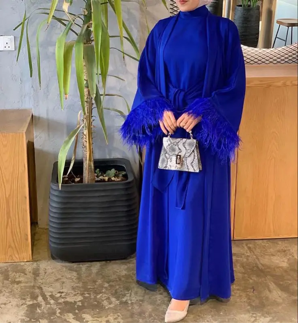 KHADIJA BLUE ABAYA ONLINE