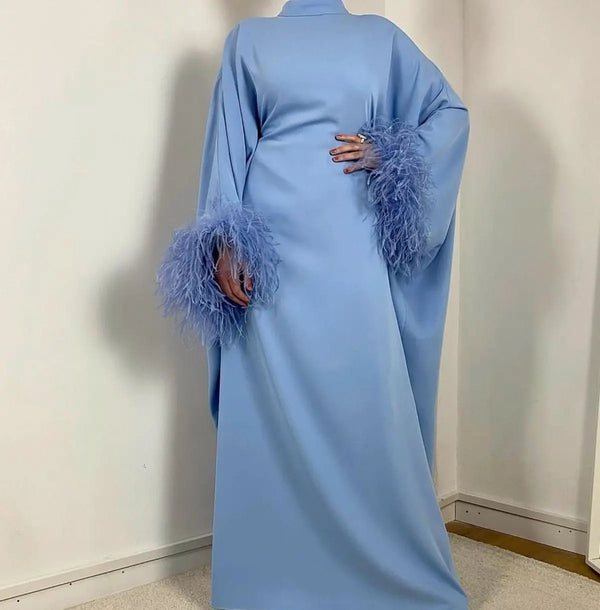ASHURA BLUE ABAYA ONLINE