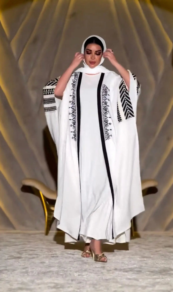 Ethereal – Customized White Abaya ABAYA ONLINE
