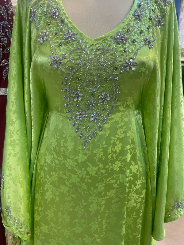 LIME BUTTERFLY ABAYA ONLINE