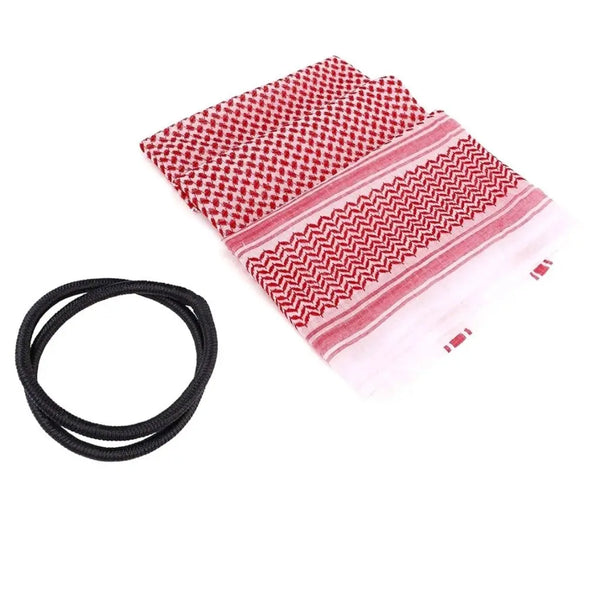 Keffiyeh Scarf – Red & White Tradition Meets Timeless Style ABAYA ONLINE