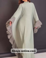 SAGE GREEN BUTTERFLY ABAYA