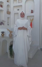 WHITE ABAYA & HIJAB SET