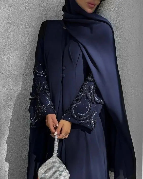 ROSE BLUE ABAYA ONLINE
