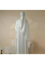4pc open front Elegant white Abaya dress with diamond sparkles perfect for all occasions Nikkah abaya inspo and glamorous Arabian Dubai dress 
