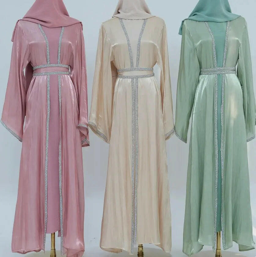 BEIGE KIMONO ABAYA ONLINE