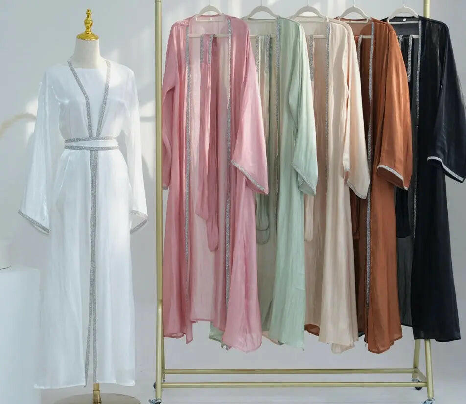 BEIGE KIMONO ABAYA ONLINE