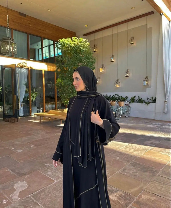 Elegant Black Abaya – Elegant Black Abaya | Modest Fashion for Women |Elegance in every thread | Abaya-online.com ABAYA ONLINE