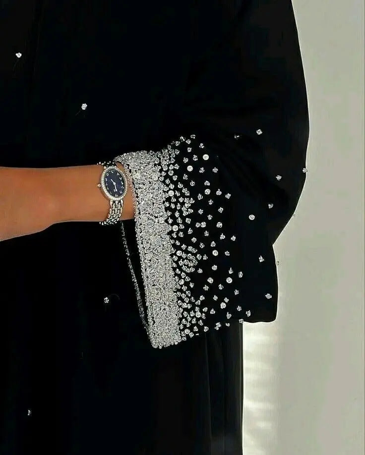 Black Sparkly Abaya – Effortless Glamour Meets Modest Style ABAYA ONLINE