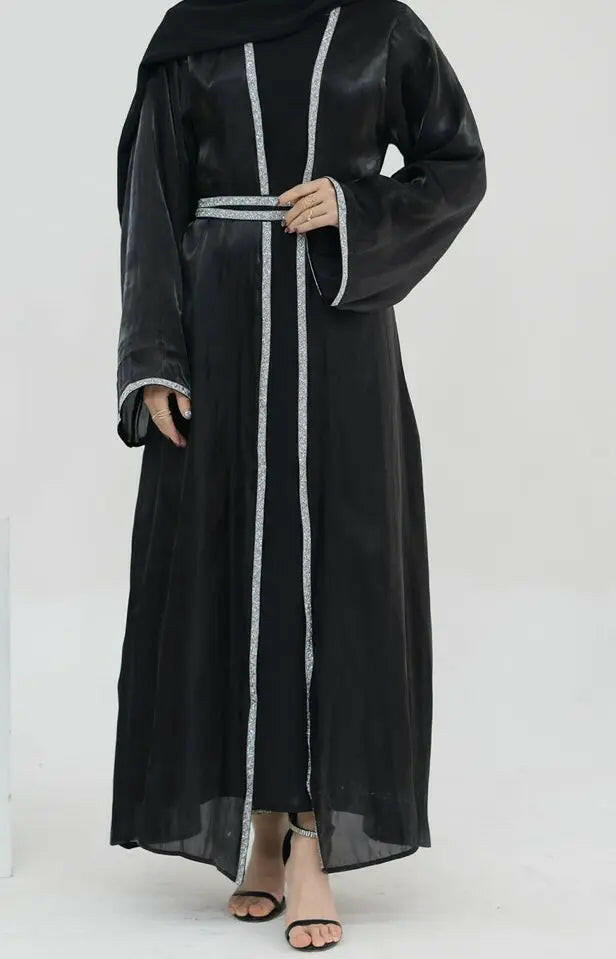 BLACK KIMONO ABAYA ONLINE