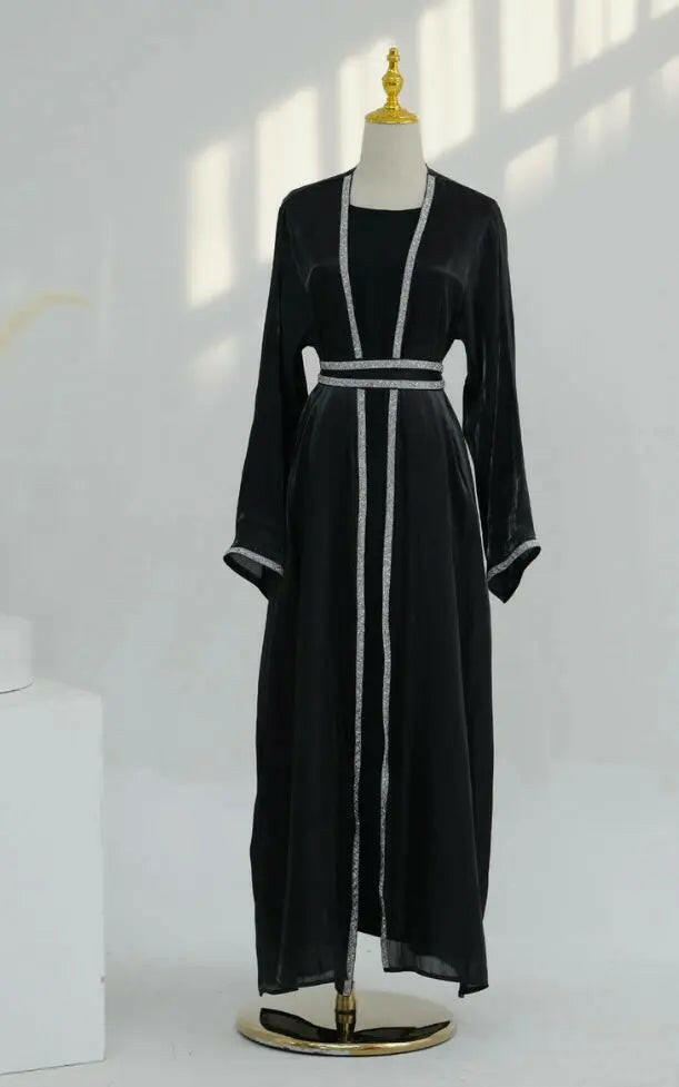 BLACK KIMONO ABAYA ONLINE