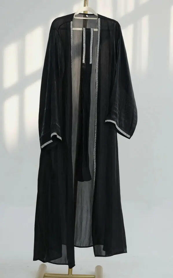 BLACK KIMONO ABAYA ONLINE
