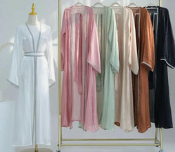 BLACK KIMONO ABAYA ONLINE