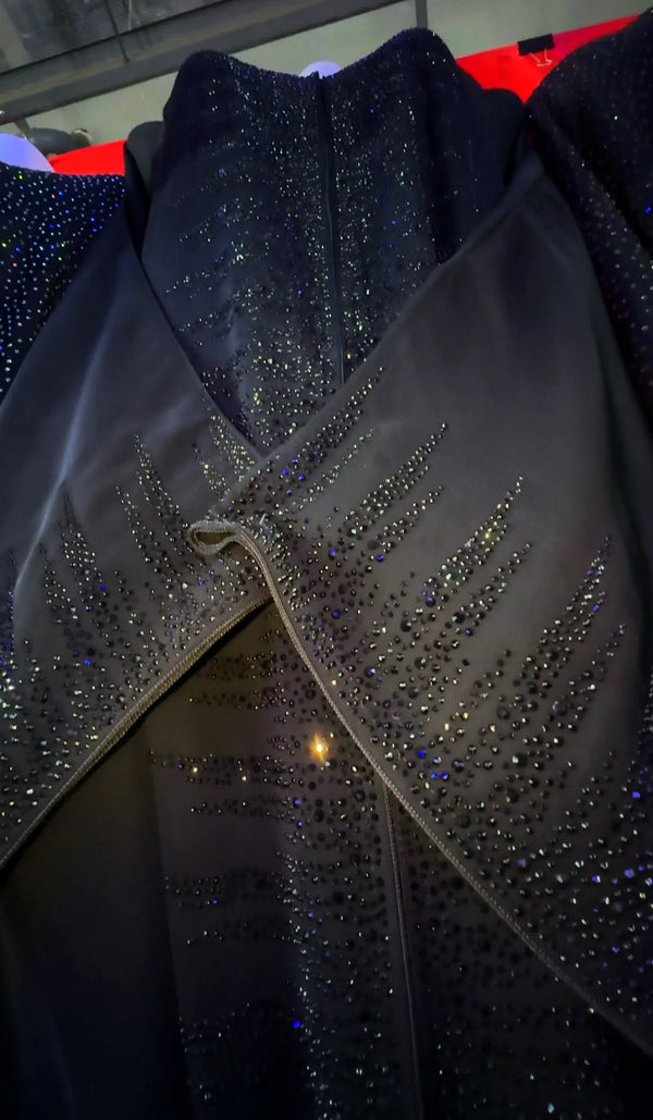 BLACK SPARKLE ABAYA ONLINE
