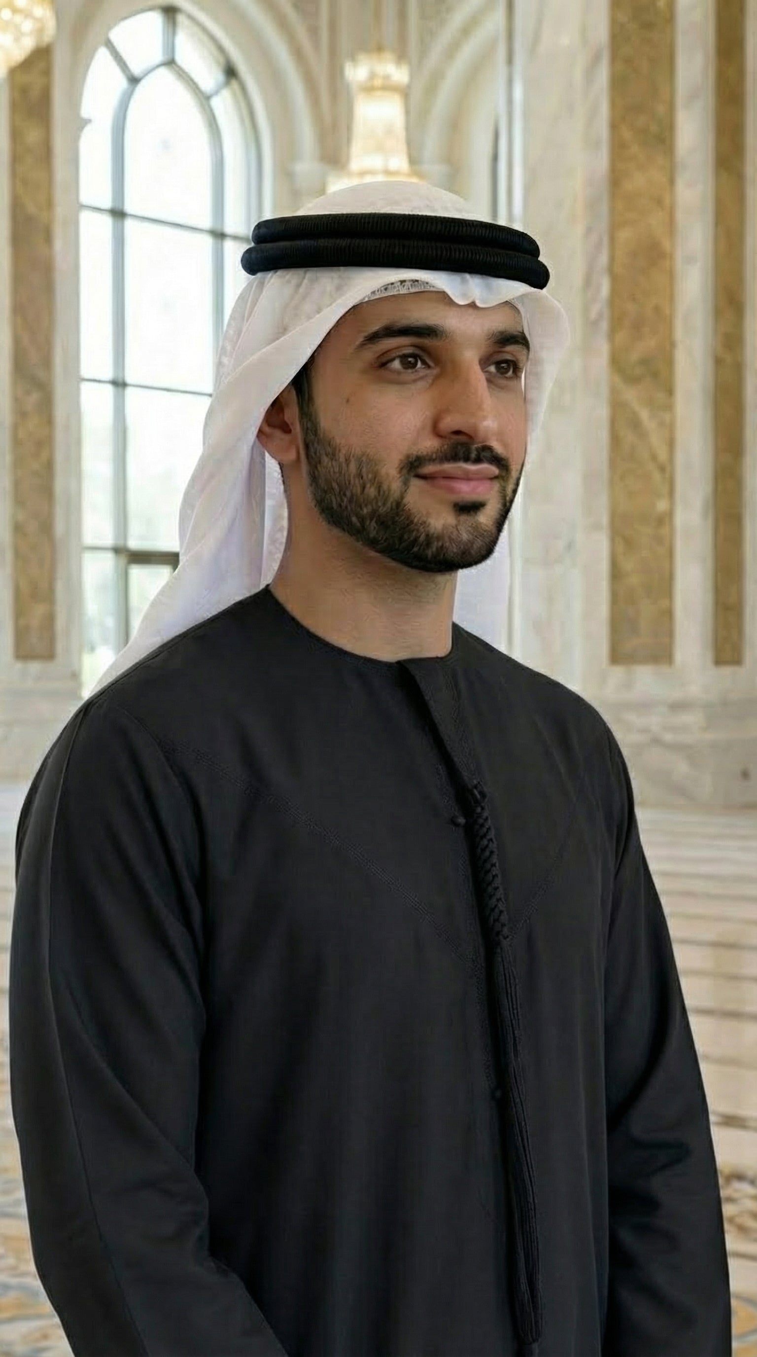BLACK THOBE EMIRATI KANDURA