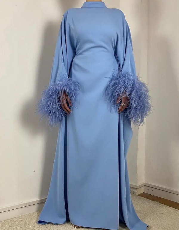 ASHURA BLUE ABAYA ONLINE