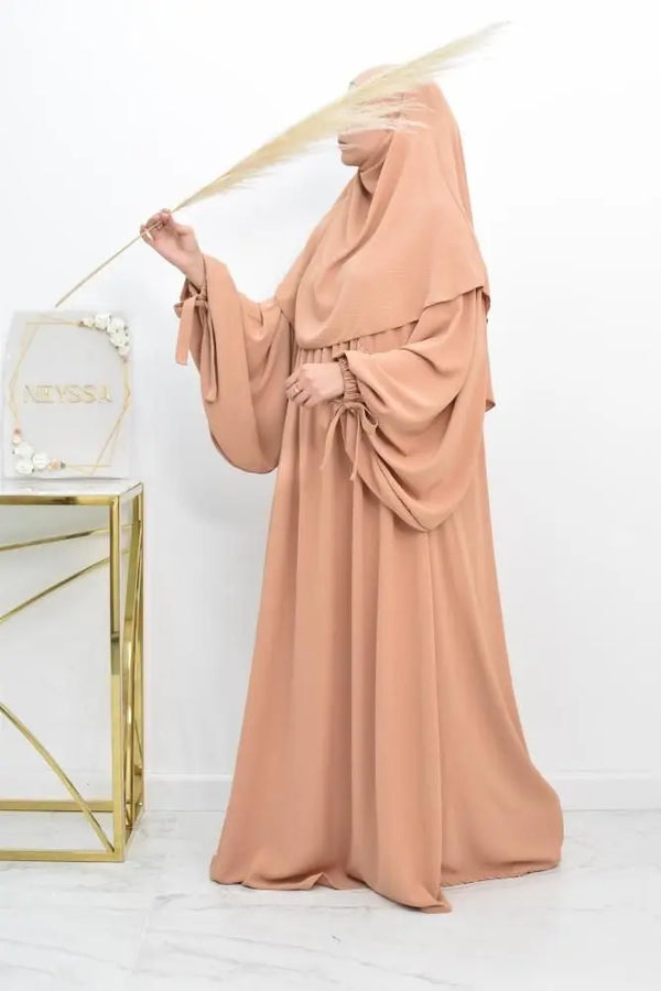 Classic Brown Abaya with Matching Khimar – Modest Elegance ABAYA ONLINE