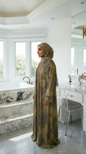 BROWN & BEIGE ABAYA & HIJAB SET