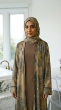 BROWN & BEIGE ABAYA & HIJAB SET