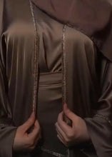 BROWN GLITTER ABAYA ONLINE