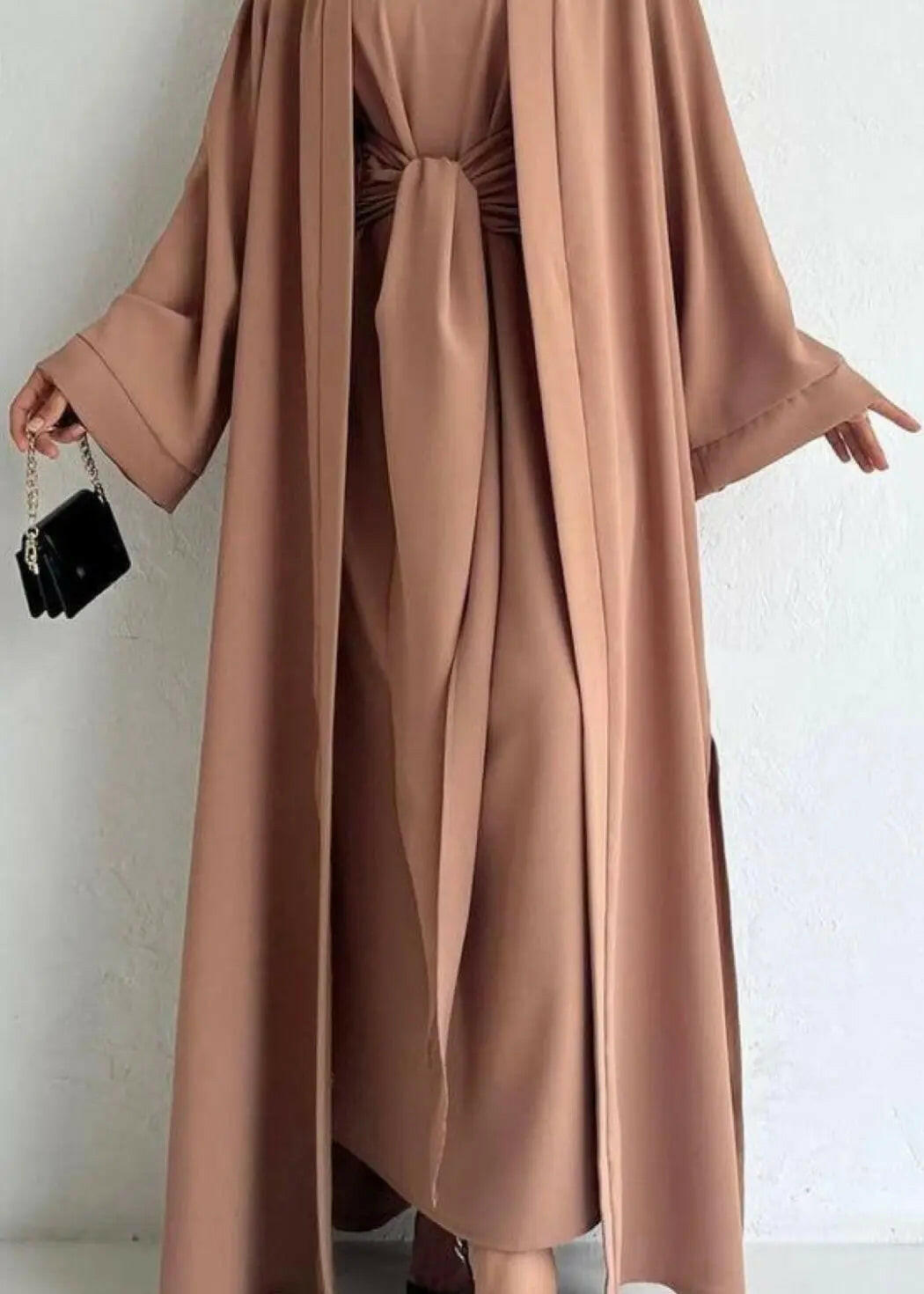 BROWN MONOCHROME ABAYA ONLINE