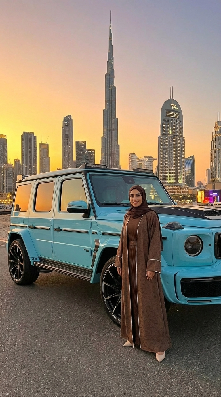BROWN ON BROWN ABAYA & HIJAB SET
