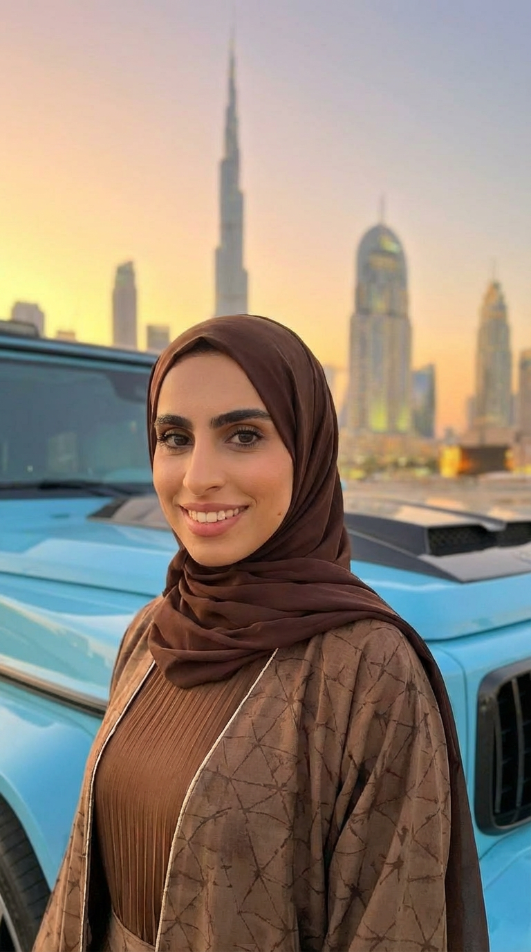 BROWN ON BROWN ABAYA & HIJAB SET