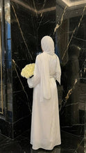 ENDLESS NOOR WHITE BRIDAL ABAYA HIJAB SET