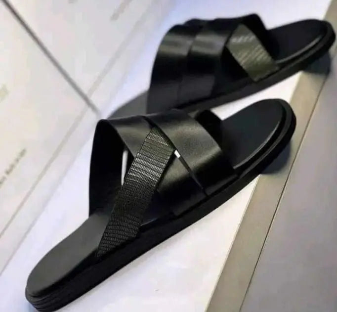 Black Leather Sandals – Sophistication Made Simple ABAYA ONLINE