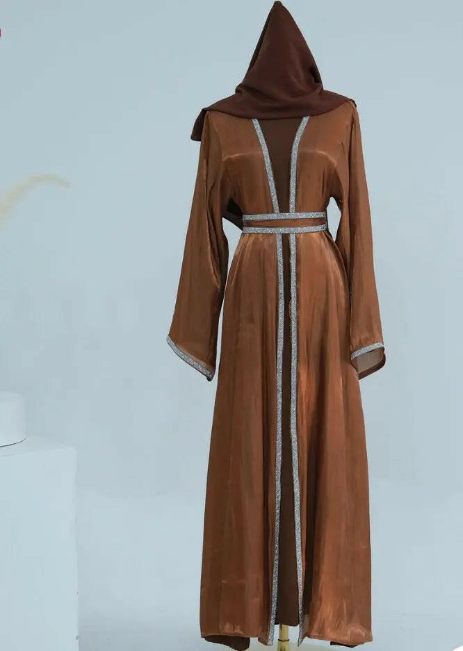 DARK BROWN ABAYA ONLINE