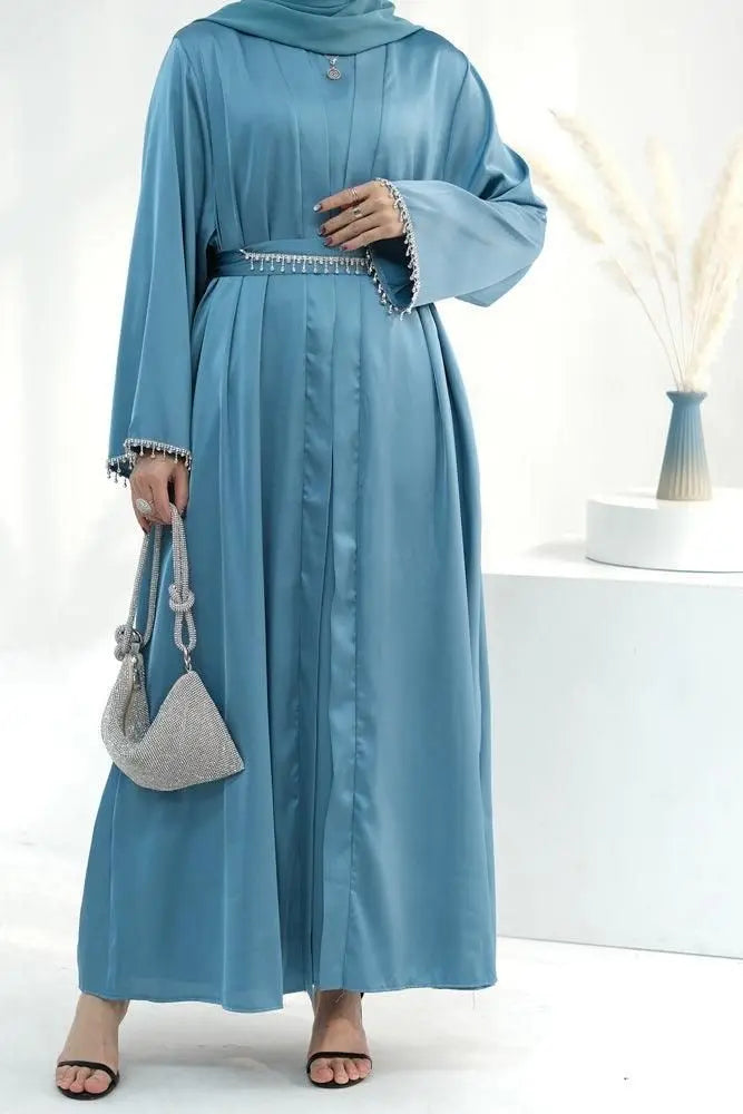 DIAMOND TEAL ABAYA ONLINE