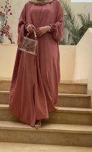 Rose Veil – Dust Pink Abaya for Everyday Elegance -Abaya with hijab ABAYA ONLINE