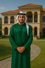 EMERALD GREEN THOBE EMIRATI KANDURA