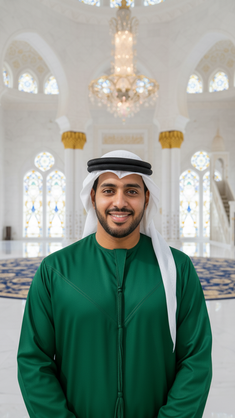 EMERALD GREEN THOBE EMIRATI KANDURA