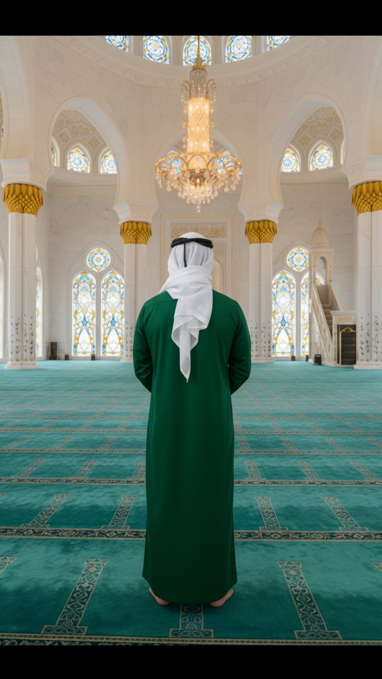 EMERALD GREEN THOBE EMIRATI KANDURA