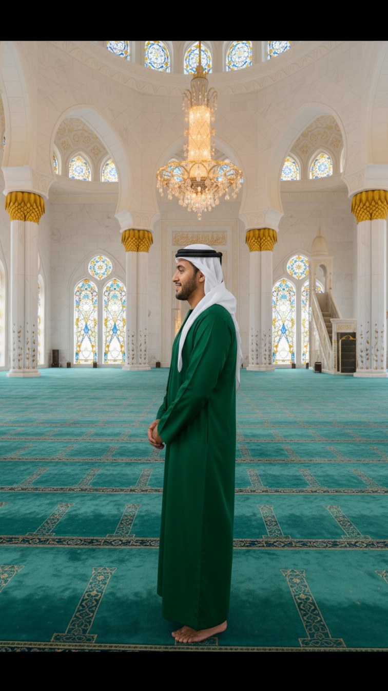 EMERALD GREEN THOBE EMIRATI KANDURA