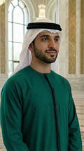 EMERALD GREEN THOBE EMIRATI KANDURA