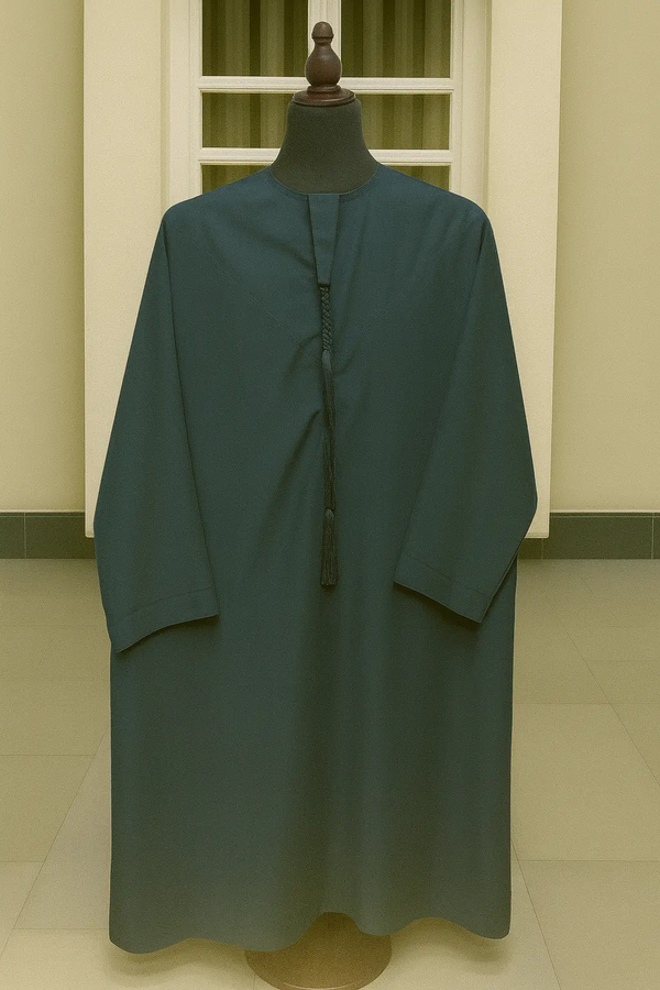 FOREST GREEN THOBE EMIRATI KANDURA ABAYA ONLINE