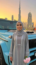 GRAY ELEGANCE ABAYA & HIJAB SET DUBAI