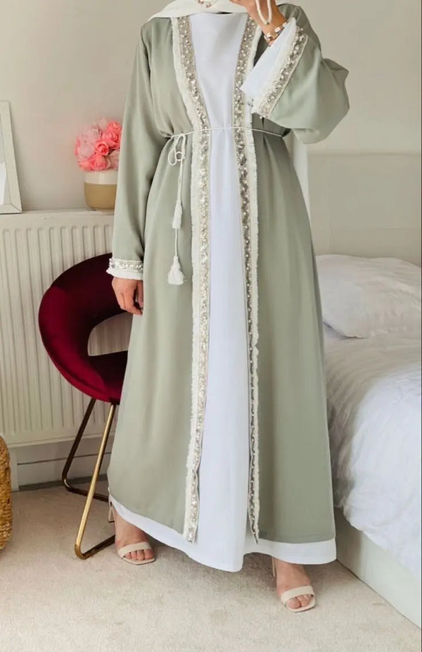 SUDA GREEN ABAYA ONLINE