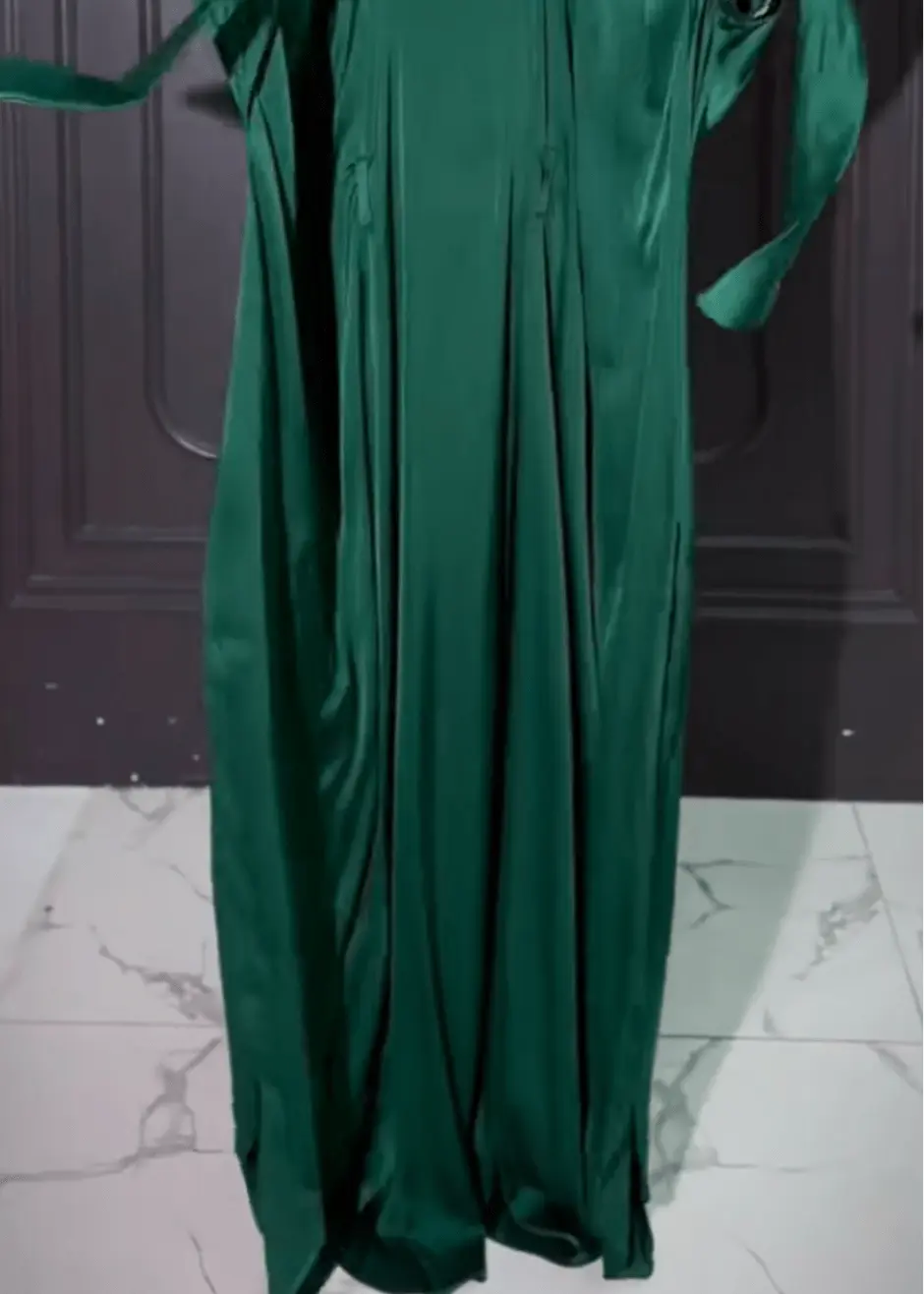 GREEN BOWTIE ABAYA ONLINE