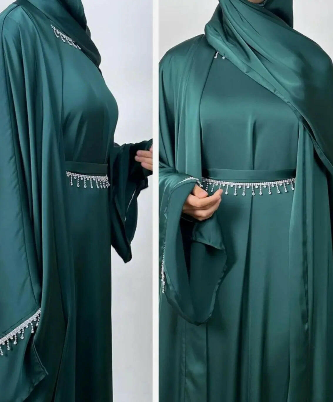 GREEN DIAMOND ABAYA ONLINE