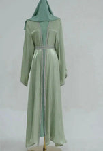 GREEN PASTEL ABAYA ONLINE