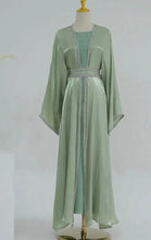 GREEN PASTEL ABAYA ONLINE