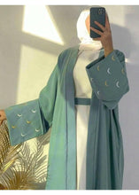 GREEN & WHITE ABAYA ONLINE