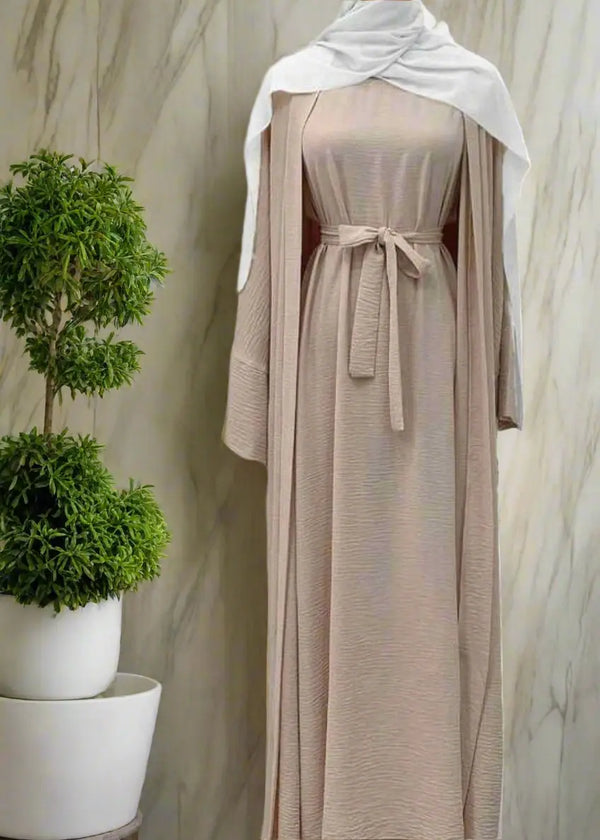 HALWA BEIGE ABAYA ONLINE