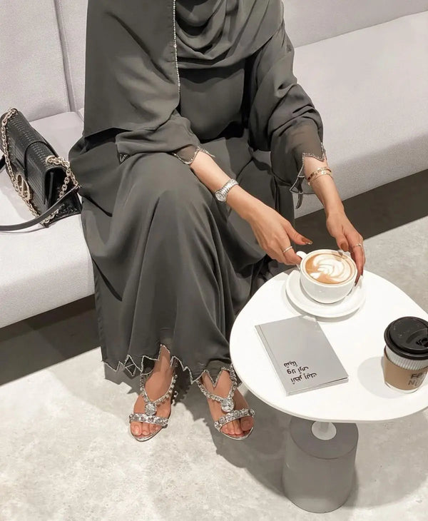 IVY - OLIVE TAUPE ABAYA ONLINE